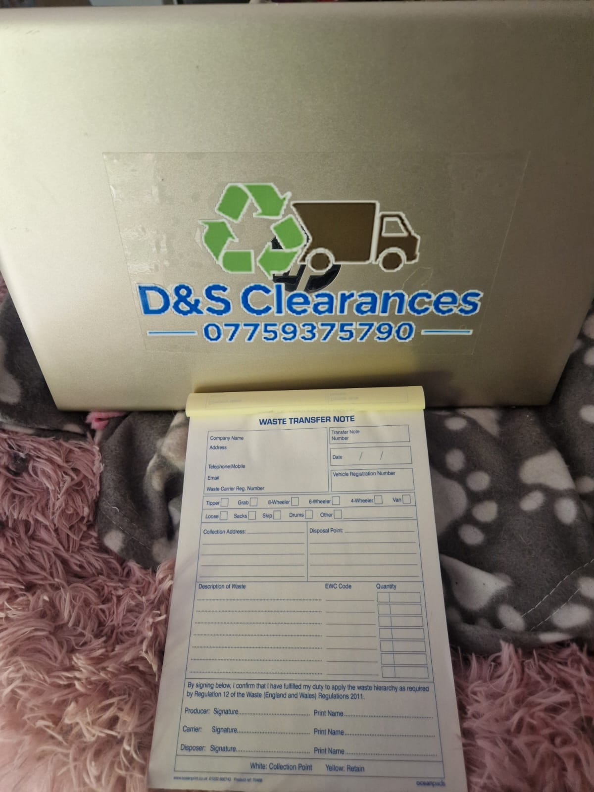 D&S House & Rubbish Removals team pricing a house clearance job in Penzance